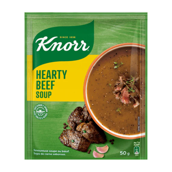 KNORR SOUP POWDER HEARTY BEEF 50G