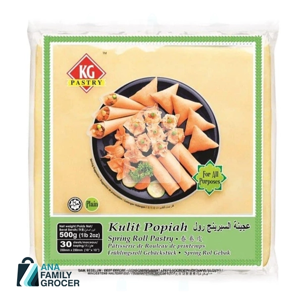 KG SPRING ROLL PASTRY SHEET 10" 550G