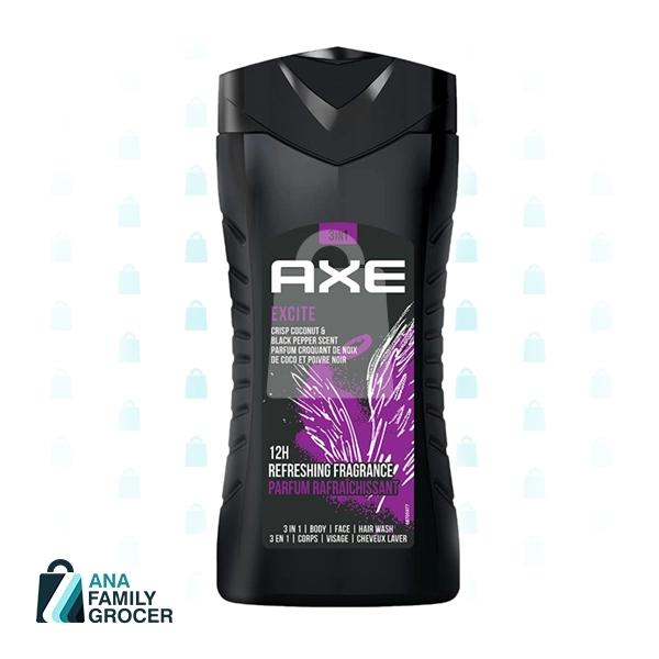 AXE BODY WASH EXCITE 3IN1 400ML