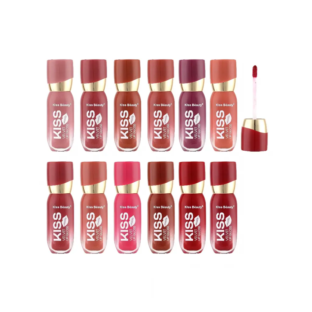 KISS BEAUTY VELVET LIP GLOSS MIX 3ML