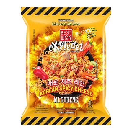 BEST WOK FRIED KOREAN SPICY CHEESE NOODLES 73G