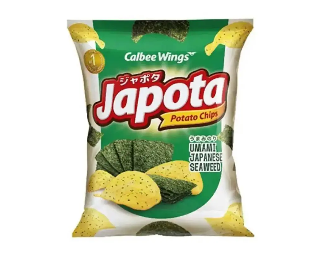 CALBEE WINGS JAPOTA UMAMI JAPANESE SEAWEED CHIPS 65G