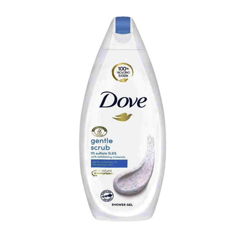 DOVE BODY WASH GENTLE EXFOLIATE 500ML