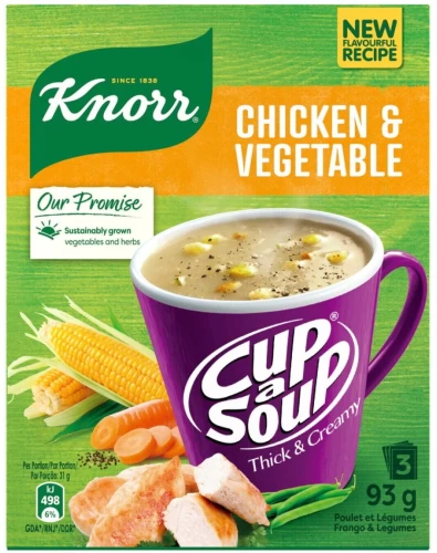 KNORR CUP-A-SOUP CHICKEN & VEG 93G