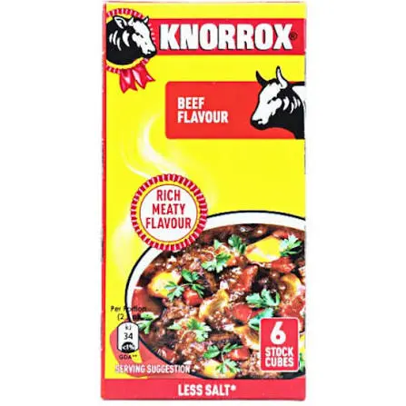 KNORROX STOCK BEEF CUBES 60G