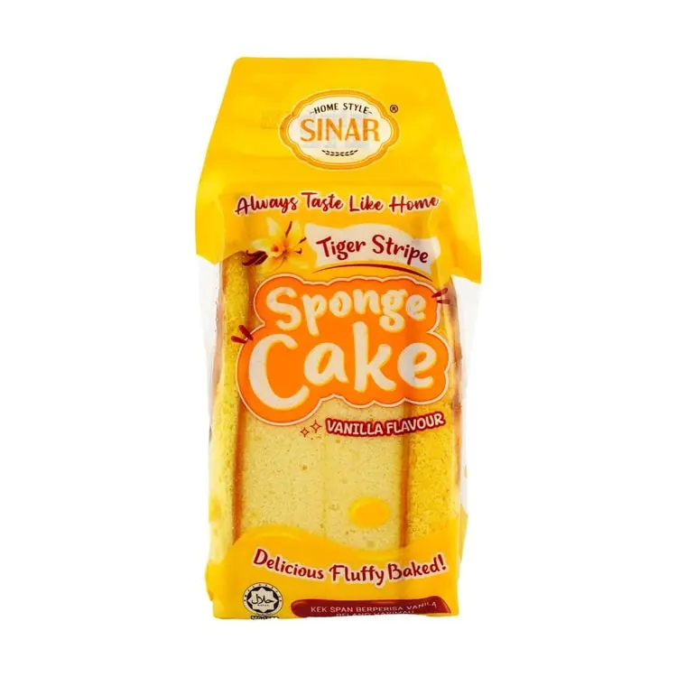 SINAR TIGER STRIPE SANDWICH SPONGE CAKE VANILLA 90G