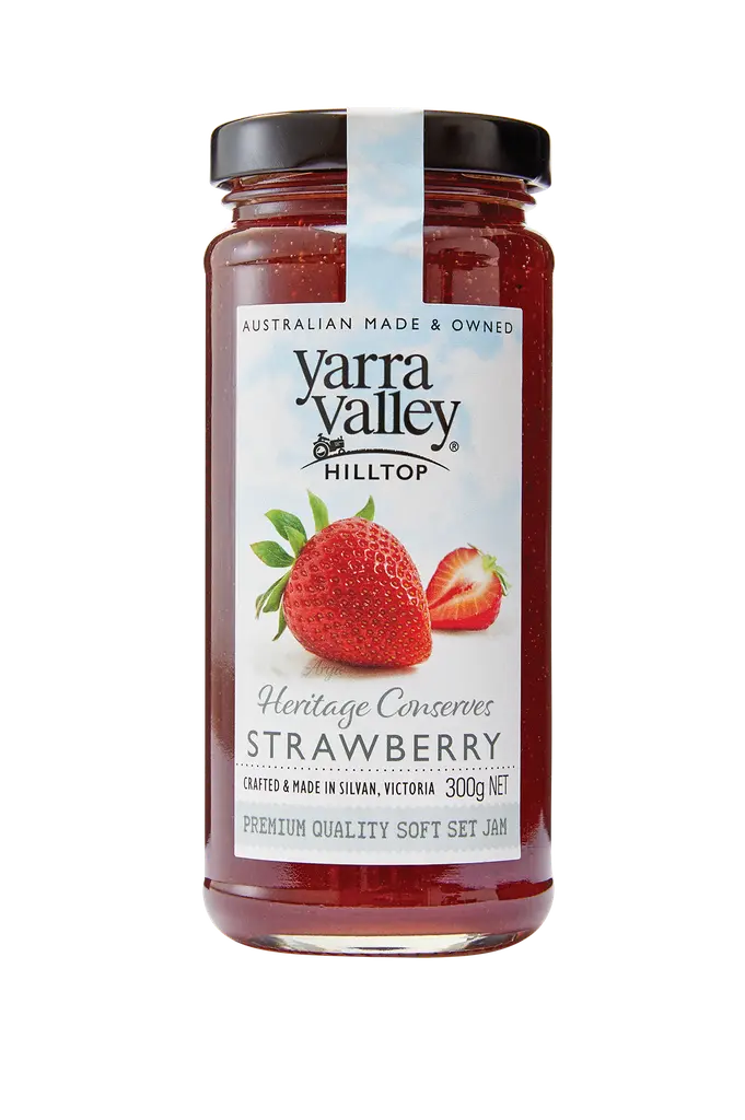 YARRA VALLEY HILLTOP STRAWBERRY JAM 300G