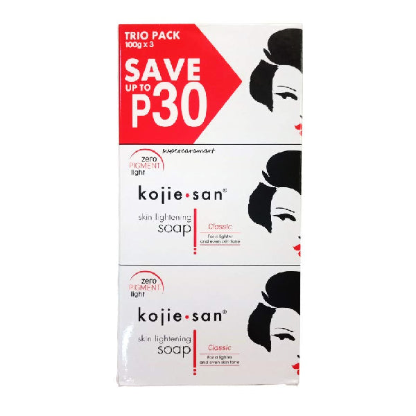KOJIESAN SKIN LIGHTENING SOAP 100GM X 3S
