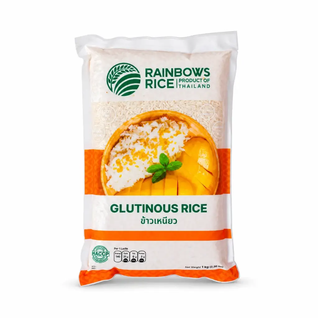 RAINBOWS THAI WHITE GLUTINOUS RICE 1KG