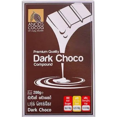 ANODS DARK CHOCO SLAB 200G