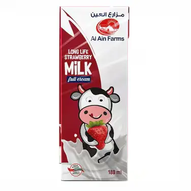 AL AIN STRAWBERRY FLAVOURED MILK 180ML
