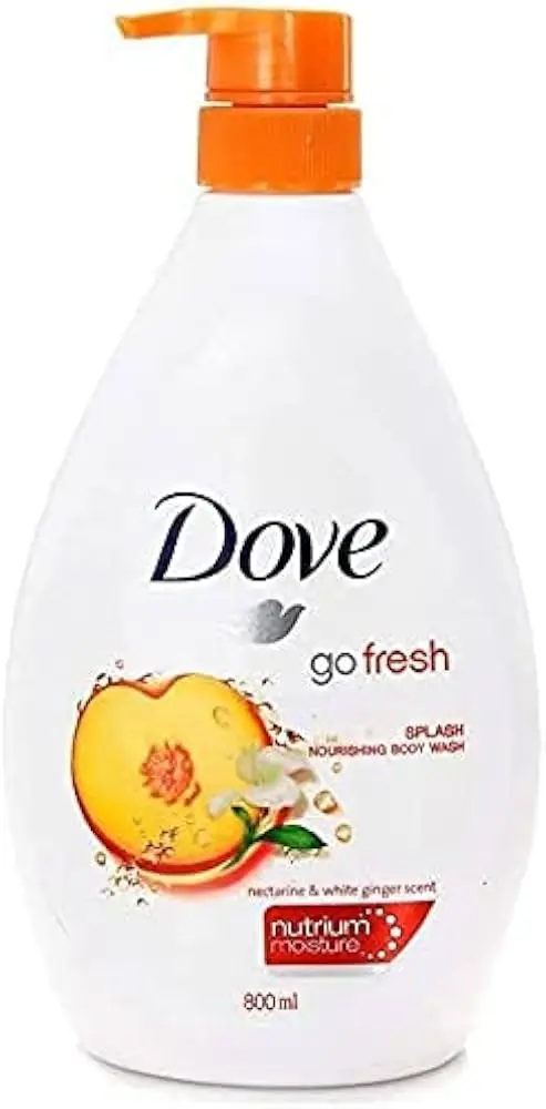 DOVE BODY WASH GO FRE SPLASH NECTARINE 800ML