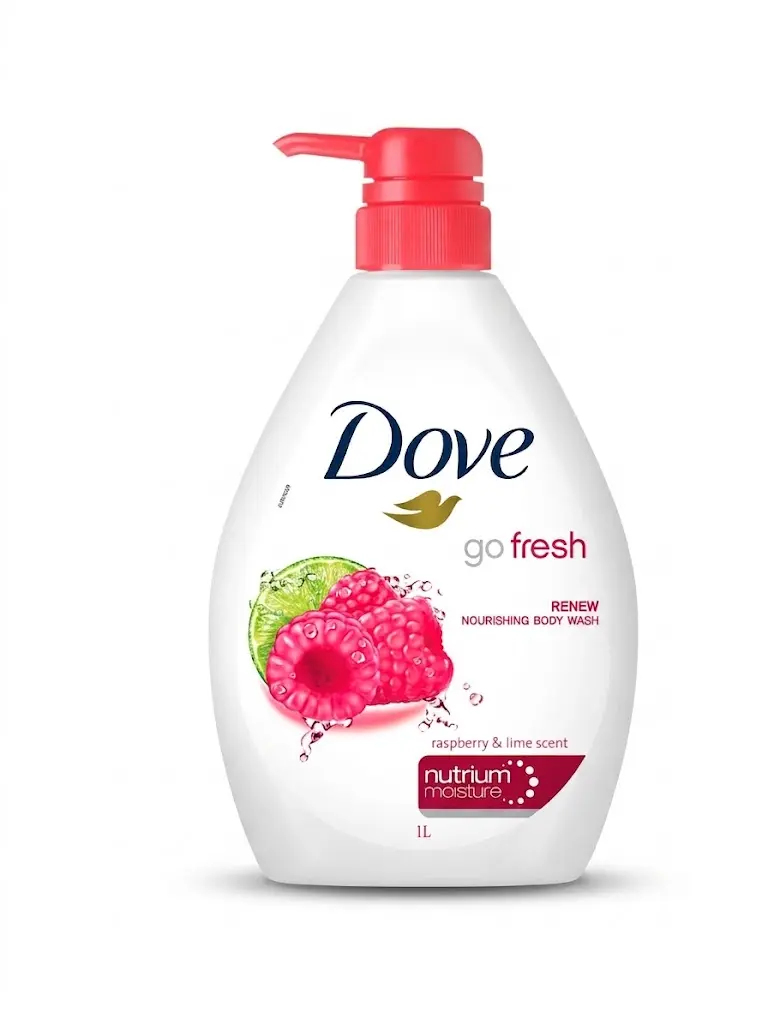 DOVE BODY WASH GO FRE RENEW RASPBERRY & LIME 1L