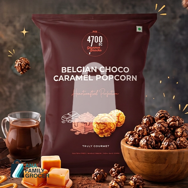 BELGIAN CHOCO CARAMEL POPCORN 60G