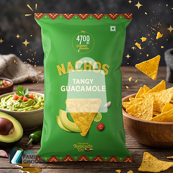 NACHOS TANGY GUACAMOLE 60G