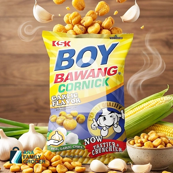 KSK BOY BAWANG CORNICK GARLIC FLAVOR 100G