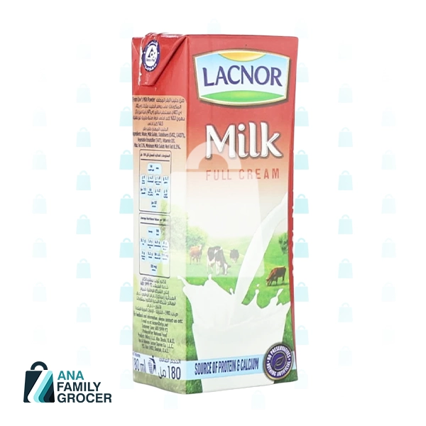 LACNOR MILK FULL CREAM  180ML