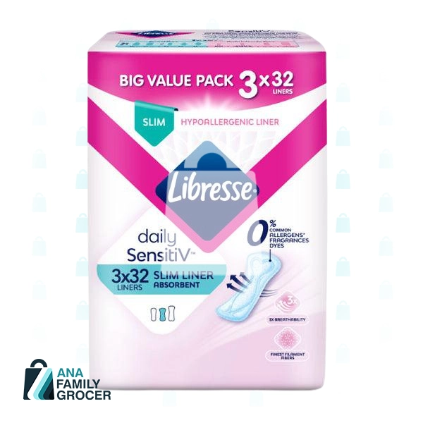 LIBRESS SLIM LINER ABSORBENT (3X32)  VALUE PACK