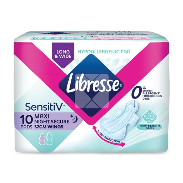 LIBRESSE SV L/W MAXI NIGHT WINGS W/P 32CM (10S X 24)