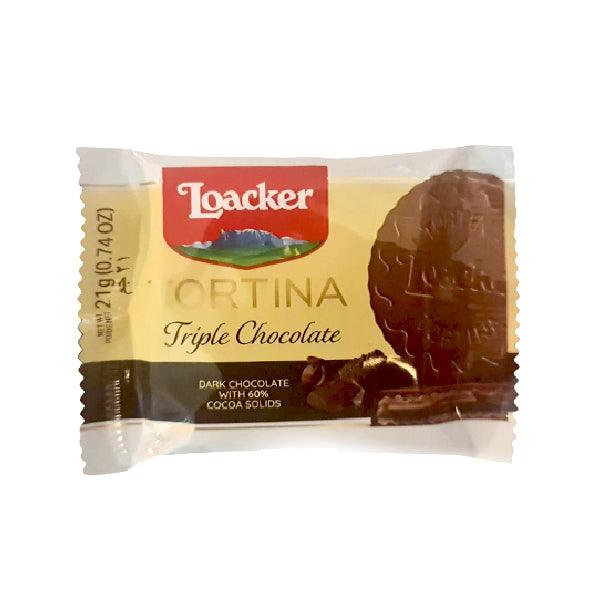 LOACKER GRAN PASTICCERIA TORTINA TRIPLE DARK 21G