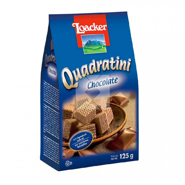 LOACKER QUADRATINI CHOCOLATE 125G