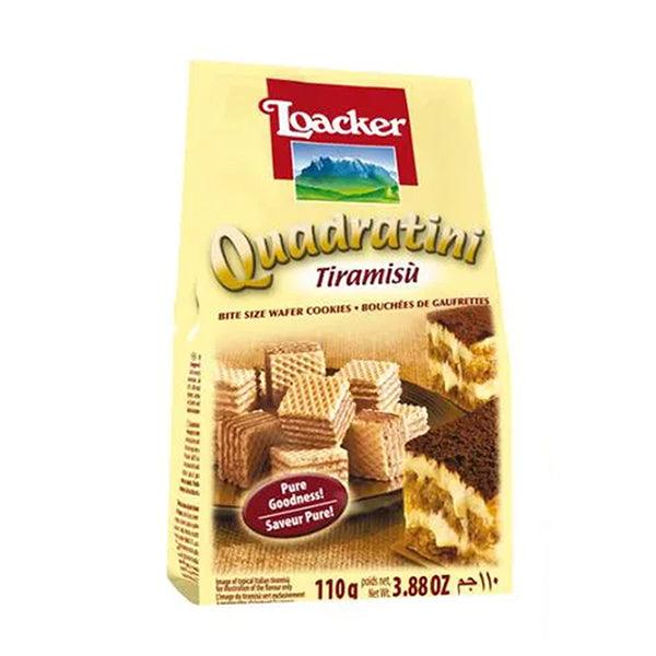 LOACKER QUADRATINI TIRAMISU 110GM