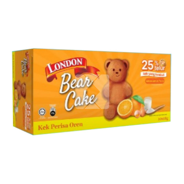 LONDON BEAR CAKE ORANGE 18G