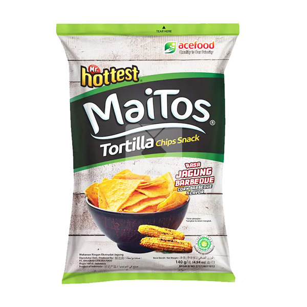 MAITOS TORTILLA CHIPS PACKET BBQ 140GM