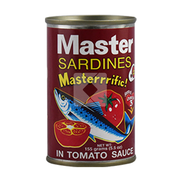 MASTER SARDINES IN TOMATO SAUCE RED 155G