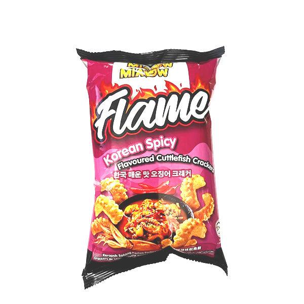 MIAOW MIAOW FLAME KOREAN SPICY CUTTLEFISH CRACKERS 50G