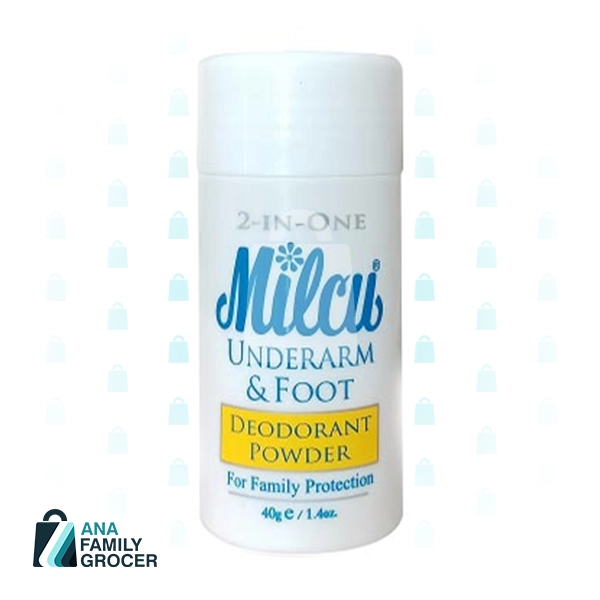 MILCU UNDERARM DEO POWDER 2 IN 1 40GM