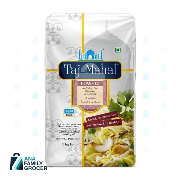 BASMATI RICE TAJ MAHAL LOW GI 1KG