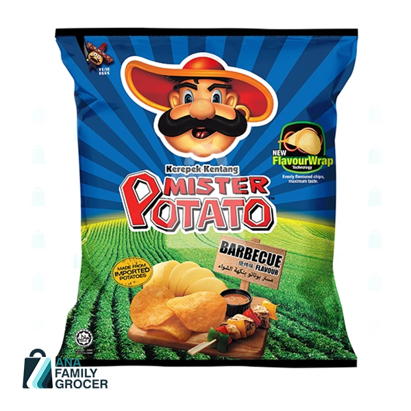 MR POTATO CHIPS PACKET BBQ 60G