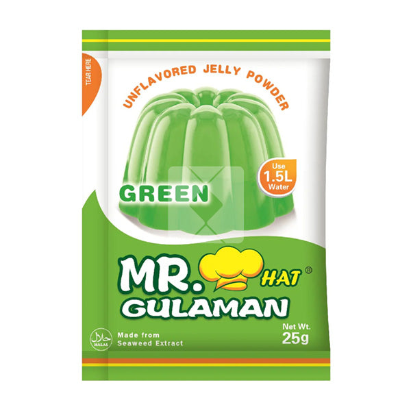 MR.HAT GULAMAN UNFLAVOURED JELLY POWDER GREEN 25G