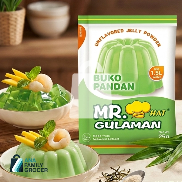 MR. GULAMAN FLAVORED JELLY POWDER BUKO PANDAN 25G