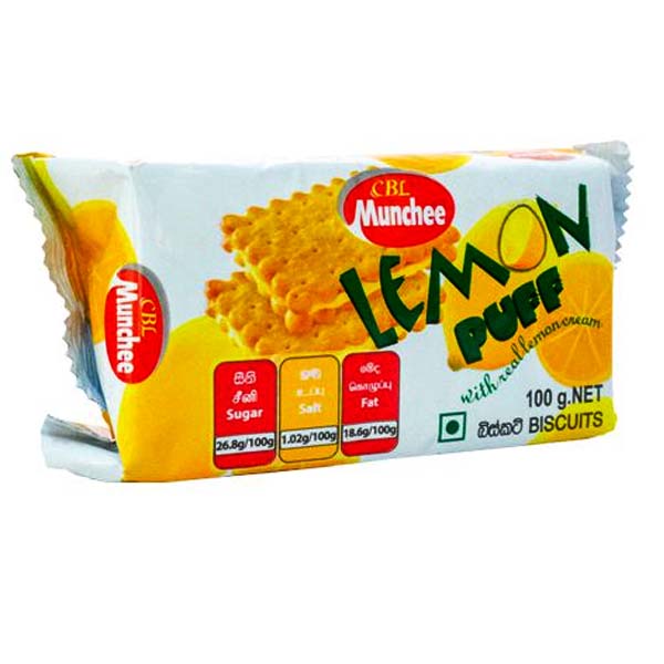 MUNCHEE LEMON PUFF 100GM