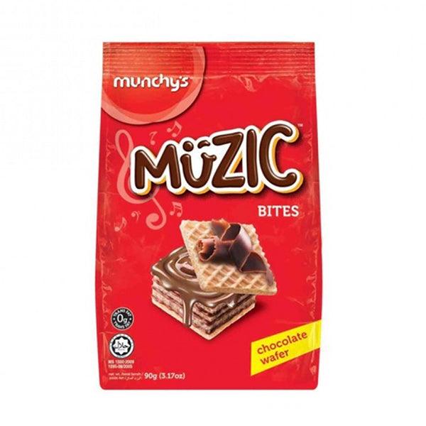 MUNCHEE MUZIC CHOCO WAFER CUBE 90G