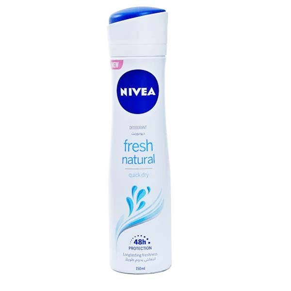 NIVEA DEODORANT SPRAY FRESH NATURAL FEMALE 150ML