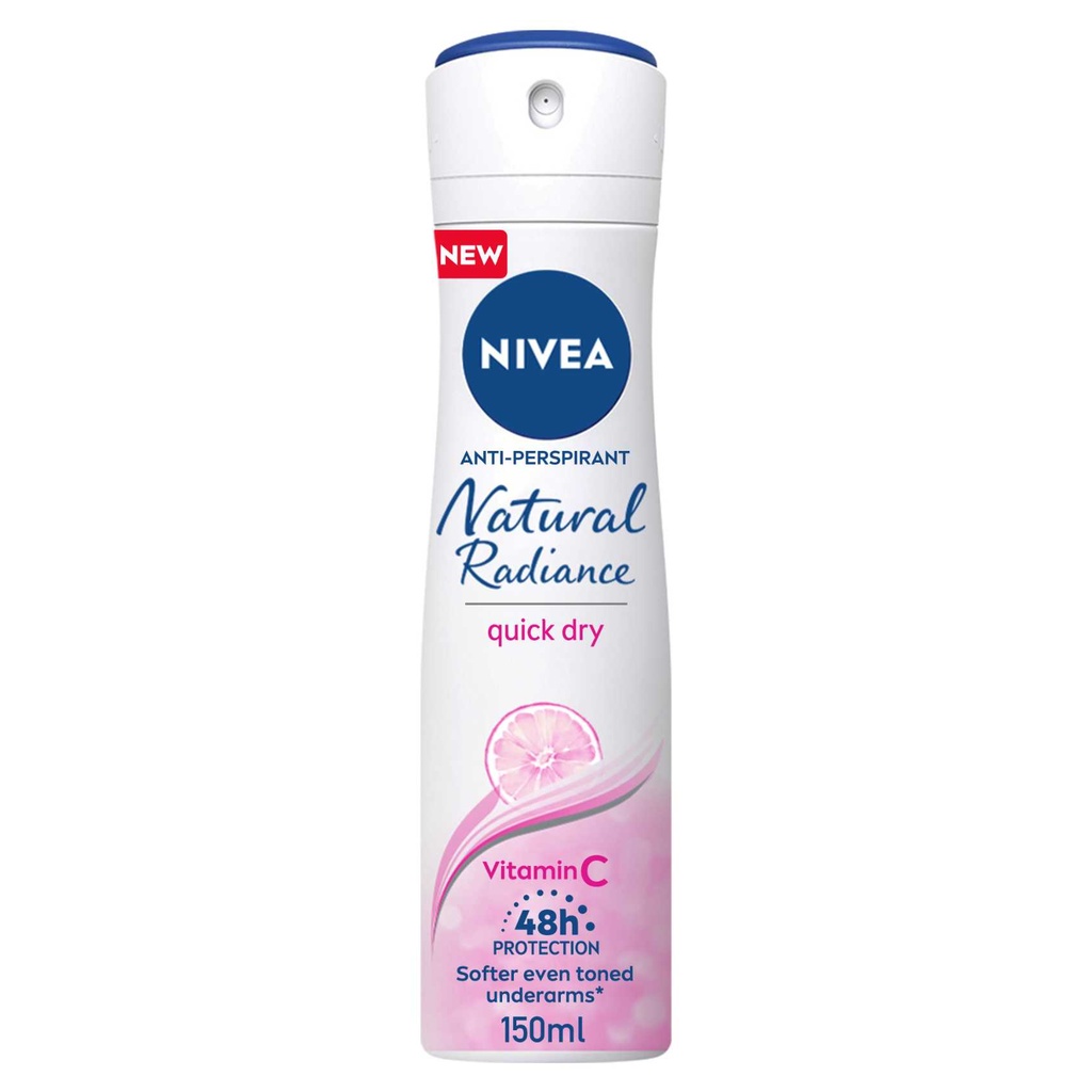 NIVEA DEODORANT SPRAY NATURAL RADIANCE FEMALE 150ML