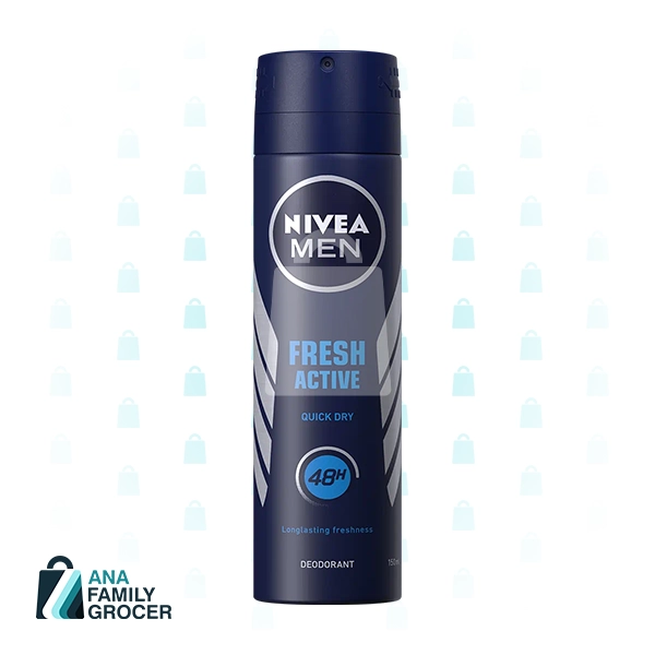 NIVEA MEN DEODORANT SPRAY FRESH ACTIVE 150ML