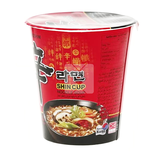 NONGSHIM SHIN CUP NOODLES SOUP SPICY 68G