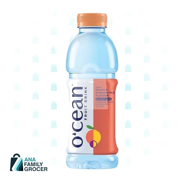 OCEAN FRUIT DRINK PEACH PASSION FLAVOURED WATER 500ML