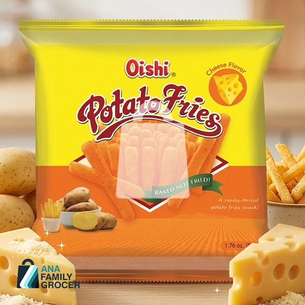 OISHI POTATO FRIES CHEESE FLAVOR 50G