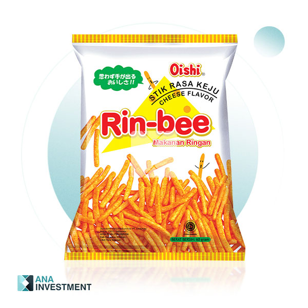 OISHI RINBEE CHEESE FLAVOR 60G