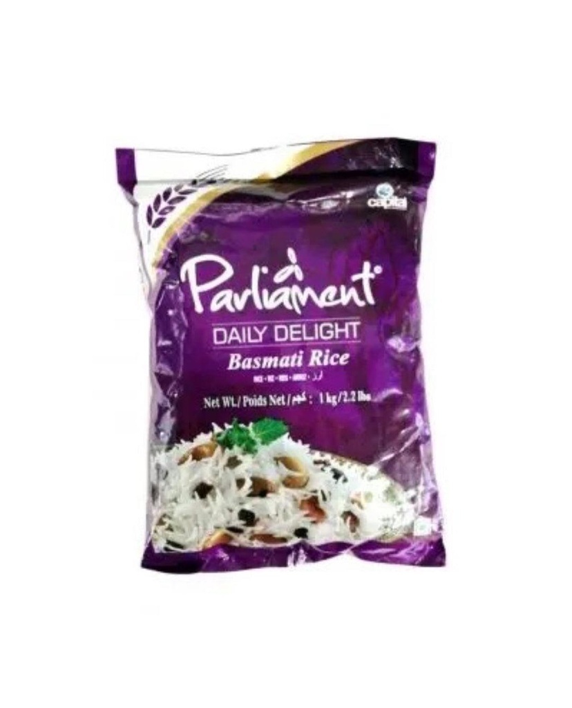 PARLIAMENT RICE BASMATHI DAILY DELIGHT 1KG BAG