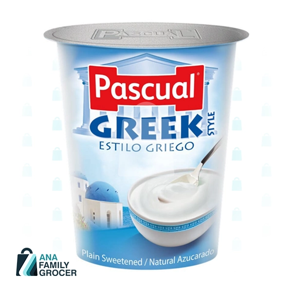 PASCUAL YOGURT GREEK STYLE PLAIN SWEETENED 125ML