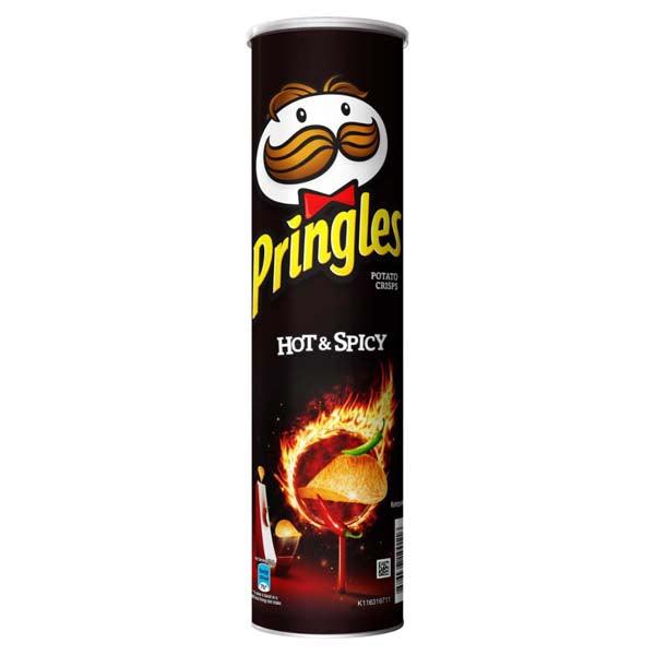 PRINGLES POTATO CHIPS HOT & SPICY 134GM