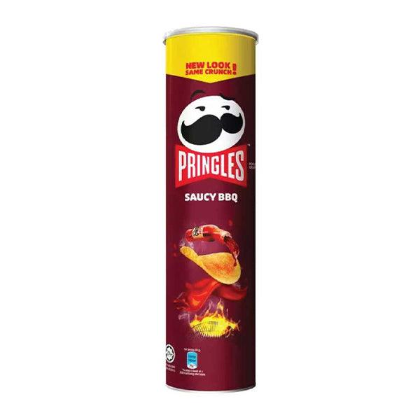 PRINGLES POTATO CHIPS SAUCY BBQ 134G