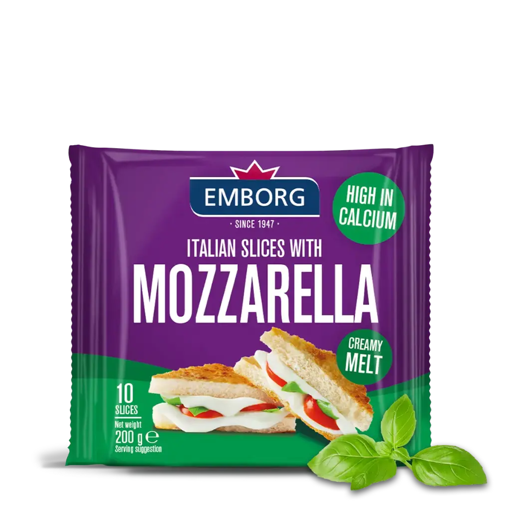 EMBORG ITALIAN SLICES WITH MOZZARELLA 200G