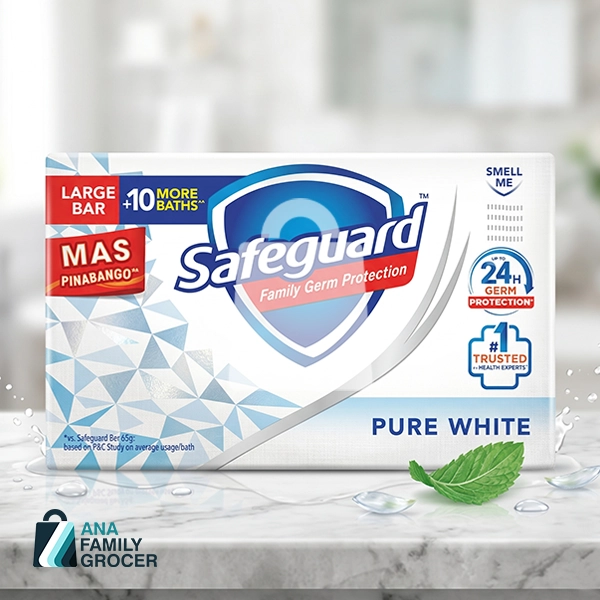 SAFEGUARD SOAP PURE WHITE 115G